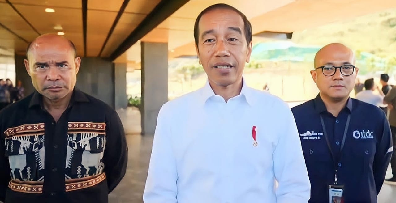 , Gubernur Laiskodat Dampingi Presiden Jokowi Resmikan Proyek Jalan Penghubung Labuan Bajo &#8211; Golo Mori, Mexin TV