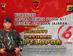 Syukuran HUT Pasukan Pelopor Korps Brimob Polri Yang Ke – 64 Tahun 2023 di Mako Sat Brimob Polda NTT