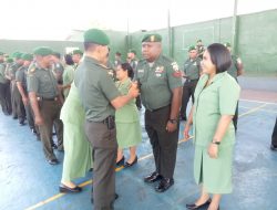 Acara Kopraport Kenaikan Pangkat Kodim 1624/Flores Timur