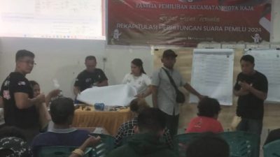 , 157 TPS  Sudah Melakukan Pleno Di Kantor Kecamatan Kota Raja, Mexin TV
