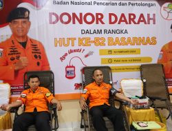 Kantor Basarnas Gelar Donor Darah Memperingati HUT Ke-52 Basarnas