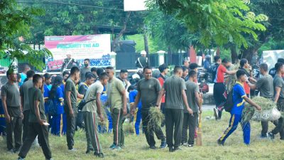 Korem 161/Wira Sakti Gelar Karya Bakti di Area GOR Flobamora