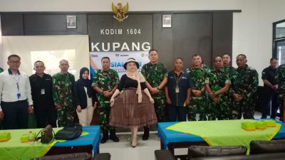 TNI Kodim 1604 mengikuti kegiatan sosialisasi hak dan kewajiban digelar oleh Bank BRI dan Mekarsari