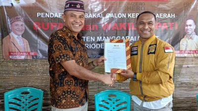 Agustinus Sarifin, Kembali mendaftar di DPC partai Hanura Dengan tekline Ganti Bupati